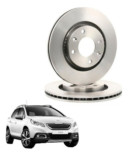 Par Discos Freno Delt Para Peugeot 2008 1.2 2013 2020