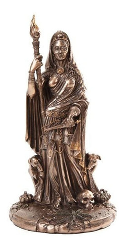 Diosa Griega Hecate Escultura En Bronce Pátina