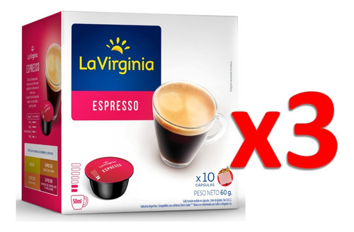 La Virginia Espresso Pack X 30 Cápsulas