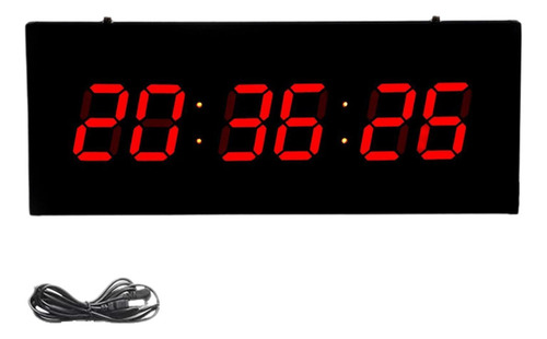 Reloj De Pared Digital Led, Reloj Despertador Rojo Digital