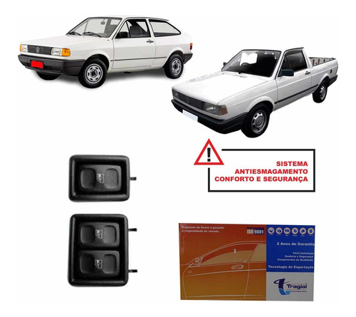 Imagem 1 de 4 de Kit Vidro Elétrico Tragial Volkswagen Gol Saveiro Quadrado