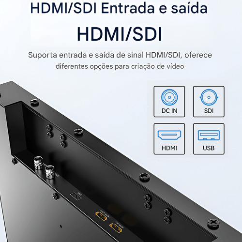Teleprompter Portátil Desview Tp300 Monitor 19' Hdmi Sdi