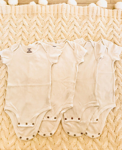 Set X 4 Bodys Carters Pañaleros Impecables 18 Meses