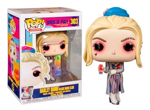 Funko Pop Harley Quinn Black Mask Club Birds Of Prey Orig