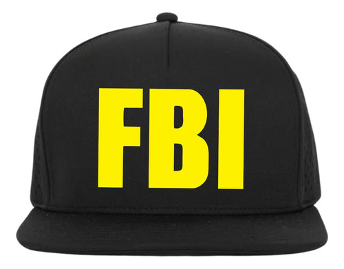 Gorra Plana Fbi Police Snapback Reflective 