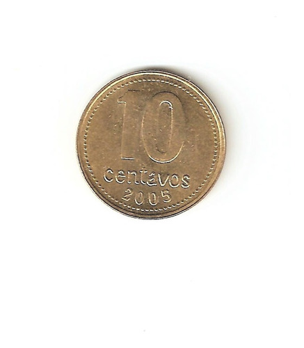 Monedas Argentinas 10 Centavos 2005 Bronce Sin Circular