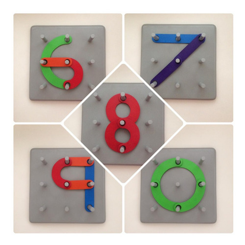 Juego Didactico Columnas Para Construccion De Figuras En Mdf
