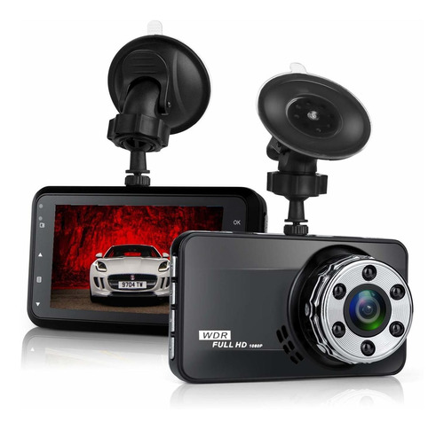 Cam Uidoks Full Hd   Lcd Car Video Recorder ° Wide Angle In
