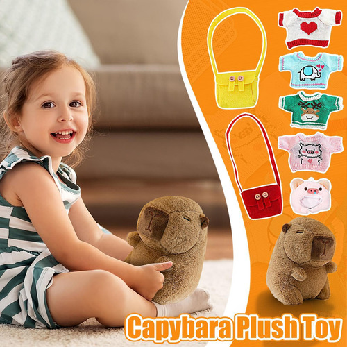 Felpa De Capibara Animal De Peluche De Capibara Carpincho Re