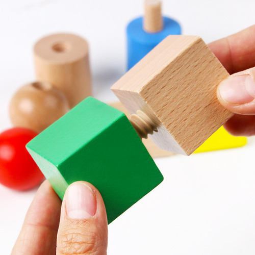 8 Uds. Bloques De Construcción Montessori, Juguetes De
