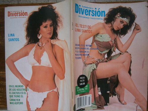 Lina Santos Sexy Fotos 4 Revistas Diversion 1988-90 | MercadoLibre