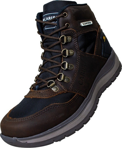 Bota Corta Agujeta Calzado Caballero Caribu 331 Cafe