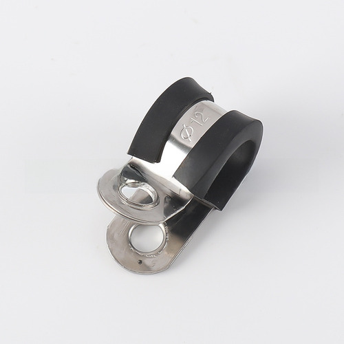 55mm - 304 Stainless 15mm Hose Clamp R-type Cable Rubber