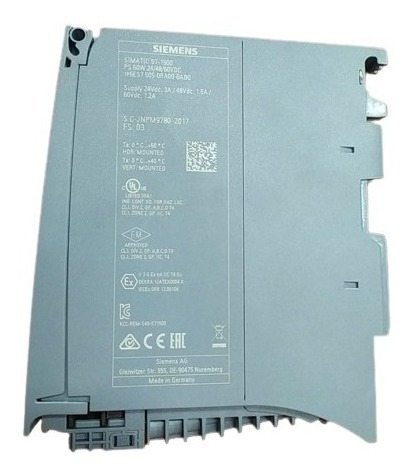 Fuente Ps 60w 24/48/60vdc, Siemens, S7-1500 Simatic, Usado