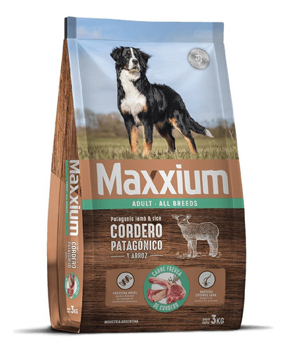 Maxxium Cordero Perro Adulto X 3 Kg Kangoo Pet