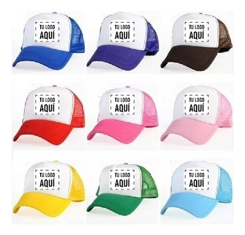 Gorras Personalizadas X400 Con Logo Frase Escudo Imagen