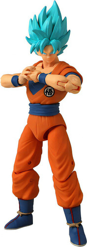 Figura De Acción Goku Super Saiyan Blue Dragon Stars Bandai 
