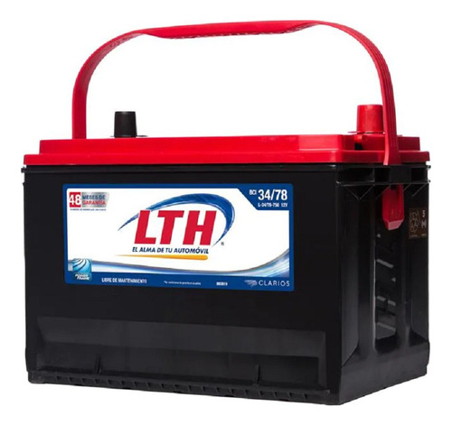 Acumulador Lth Para Auto Tipo L-34/78-750. Entrega Cdmx.