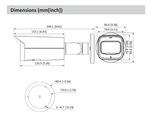 Dahuaoem Hd Poe Network Security Camera Ipc-hfw2841t-zas, Ip
