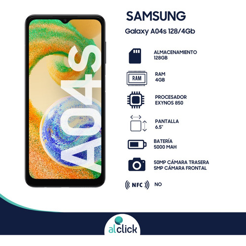 Imagen 2 de 8 de Celular Samsung Galaxy A04s 128/4gb Blanco Accesorio Regalo
