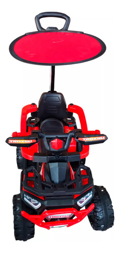 Mini Moto Quadriciclo Bateria 6v Com Cobertura E Empurrador