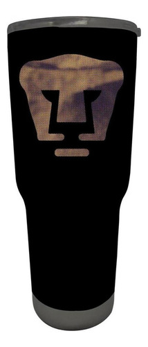 Termo Pumas Unam 30 Oz Logo Imagen Od76888 Color Negro