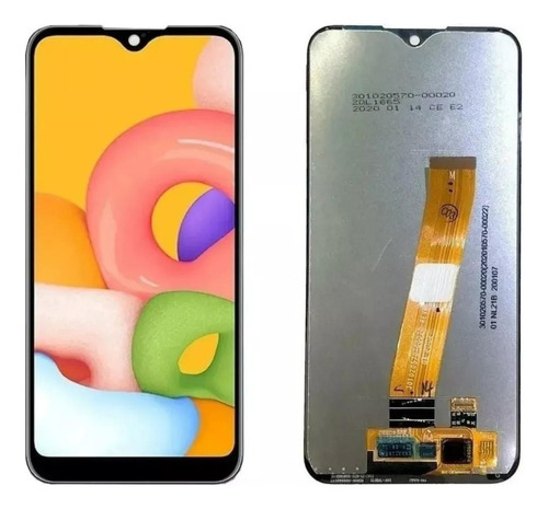 Tela Frontal Display Galaxy A01 / A015 + Cola + Película