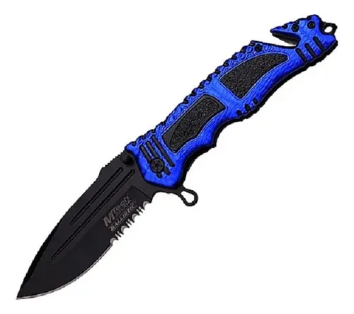 comprar Canivete Tático De Resgate Azul Mtech Usa Mt-a880bl
