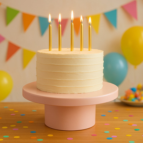 Soporte Liso Para Pasteles Y Cupcakes - Bluebell & Co Rosa