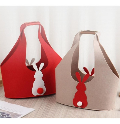 Bolsa De Huevo De Pascua, Cesta De Huevo Reutilizable Caqui