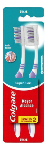 Cepillo de dientes Colgate Super Flexi suave pack x 2 unidades