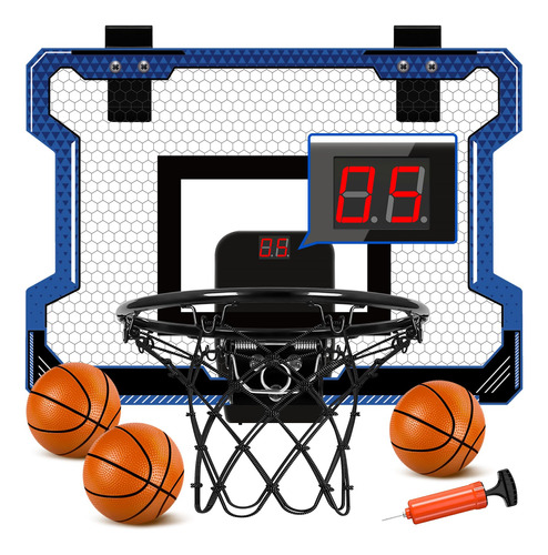 Aro De Baloncesto Para Puerta Con Marcador Electronico, Mini