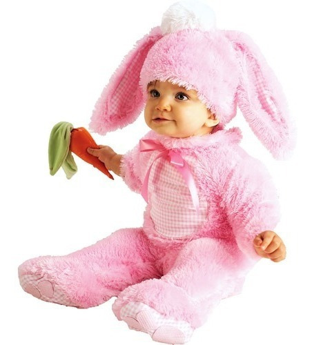 Disfraz Para Bebe Conejo Rosado Talla 12-18 Meses Halloween