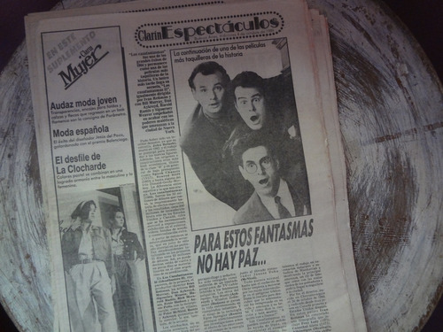 Clarin Espectaculos 1989 Cazafantasmas Maurice Bejart Donn