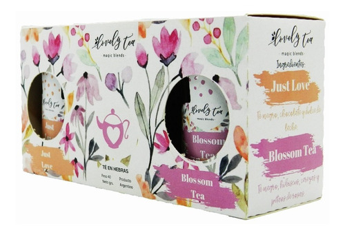 Té Hebras 2 Piezas Just Love Blossom Tea X40 Gr C/u - Lovely