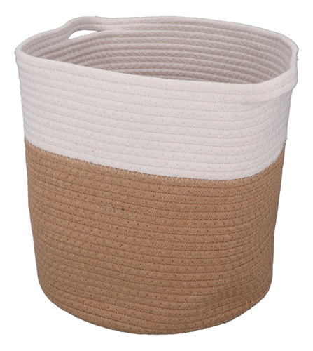* Cesta De Lavandería Tejida, Cuerda De Algodón, Ropa