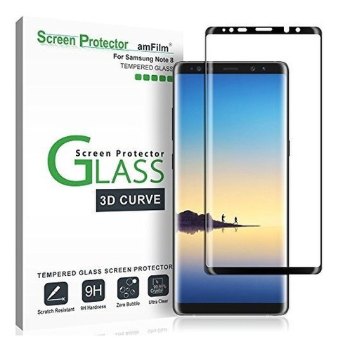 Amfilm Galaxy Note 8 Protector De Pantalla De Cristal (cober