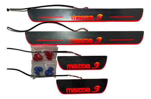 Pisa Alfombras Mazda 3 Luz Led Secuencial Rojos 2014-2020