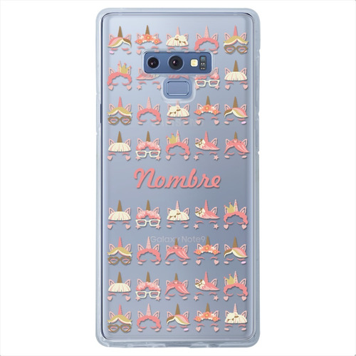 Funda Para Samsung Galaxy Unicornio Personalizada Nombre