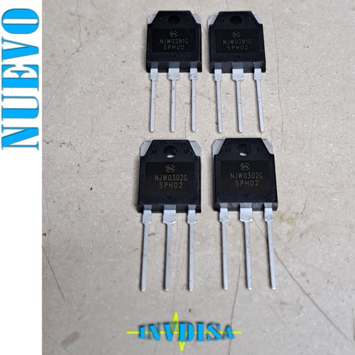 4pzas Transistores Njw0281g Njw0302g Garantizados - N U E Vo