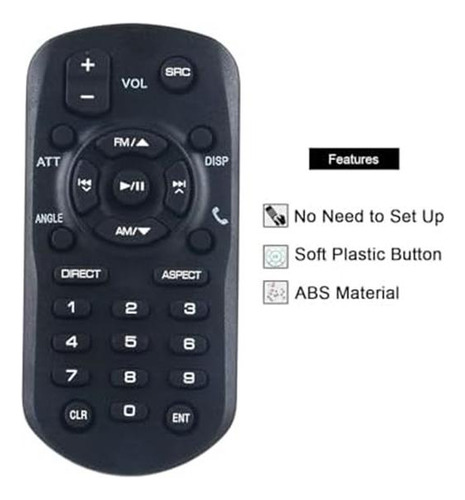 Control Remoto De Reemplazo Rm-rk258 Para El Receptor De Jvc
