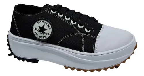 Converse suela alta blanca online