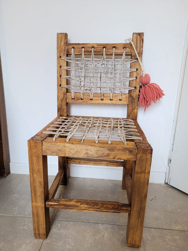 Silla Matera De Tiento Tejido Doble