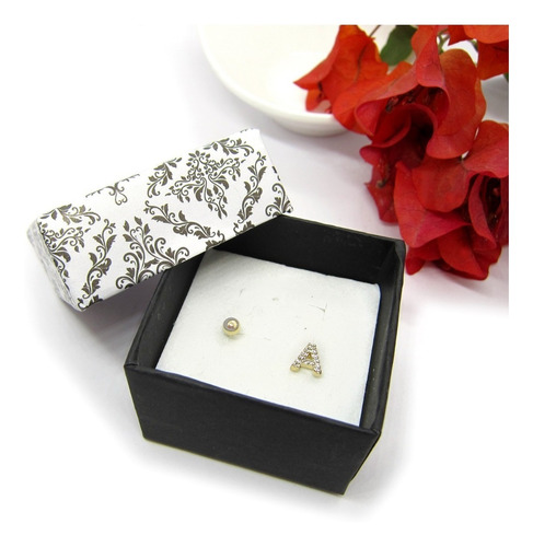 Imagen 4 de 4 de Pack De 24 Cajas Para Anillos, Aros O Joyas Estilo Damasco