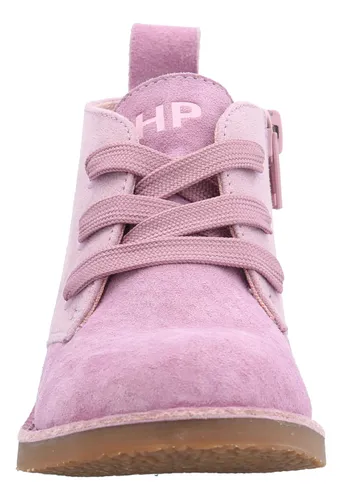 Botin Cuero Mandy Niña Rosado
