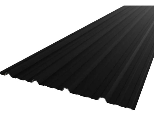 Chapa Para Techo Color Negra C-25 | Trapezoidal X 4 Metros