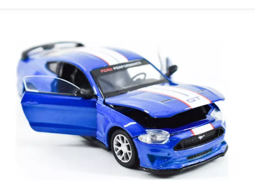 Autos Coleccion Ford Mustang Gt 2018 Car Tuning 1:42 Azul