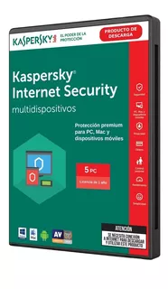 Kaspersky Internet Security 5 Pc 1 Año Windows Mac Android