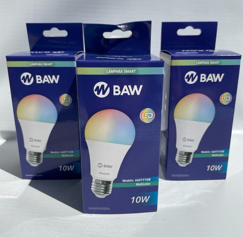 Imagen 3 de 8 de Lámpara Led Wifi E27 10w Rgbw Smart Life Pack X3