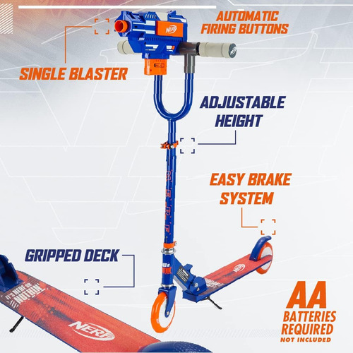Flybar Nerf Blaster Scooter Para Niños: Scooter Plegable, Aj